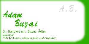 adam buzai business card